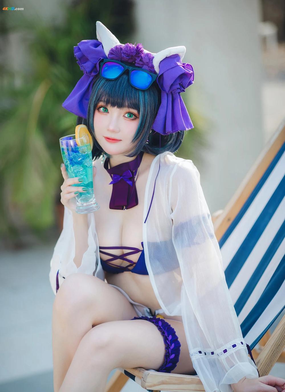 Guaxichan 瓜希酱 – Cheshire Swimsuit (Azur Lane)