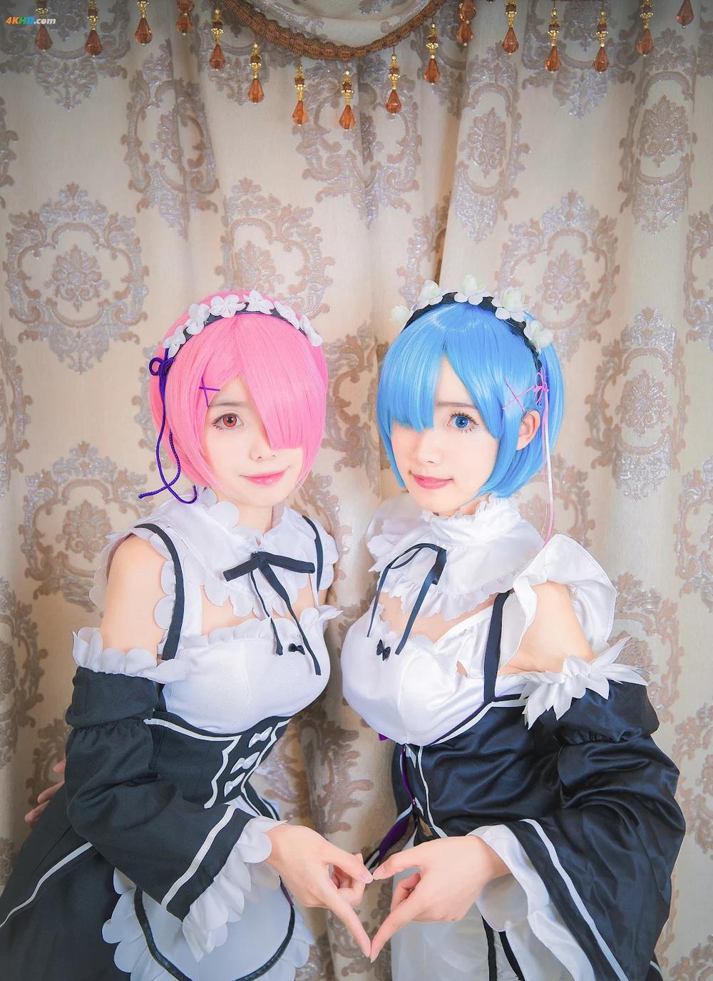 [cosplay] 小野妹子w – Ram Rem (拉姆, 雷姆)