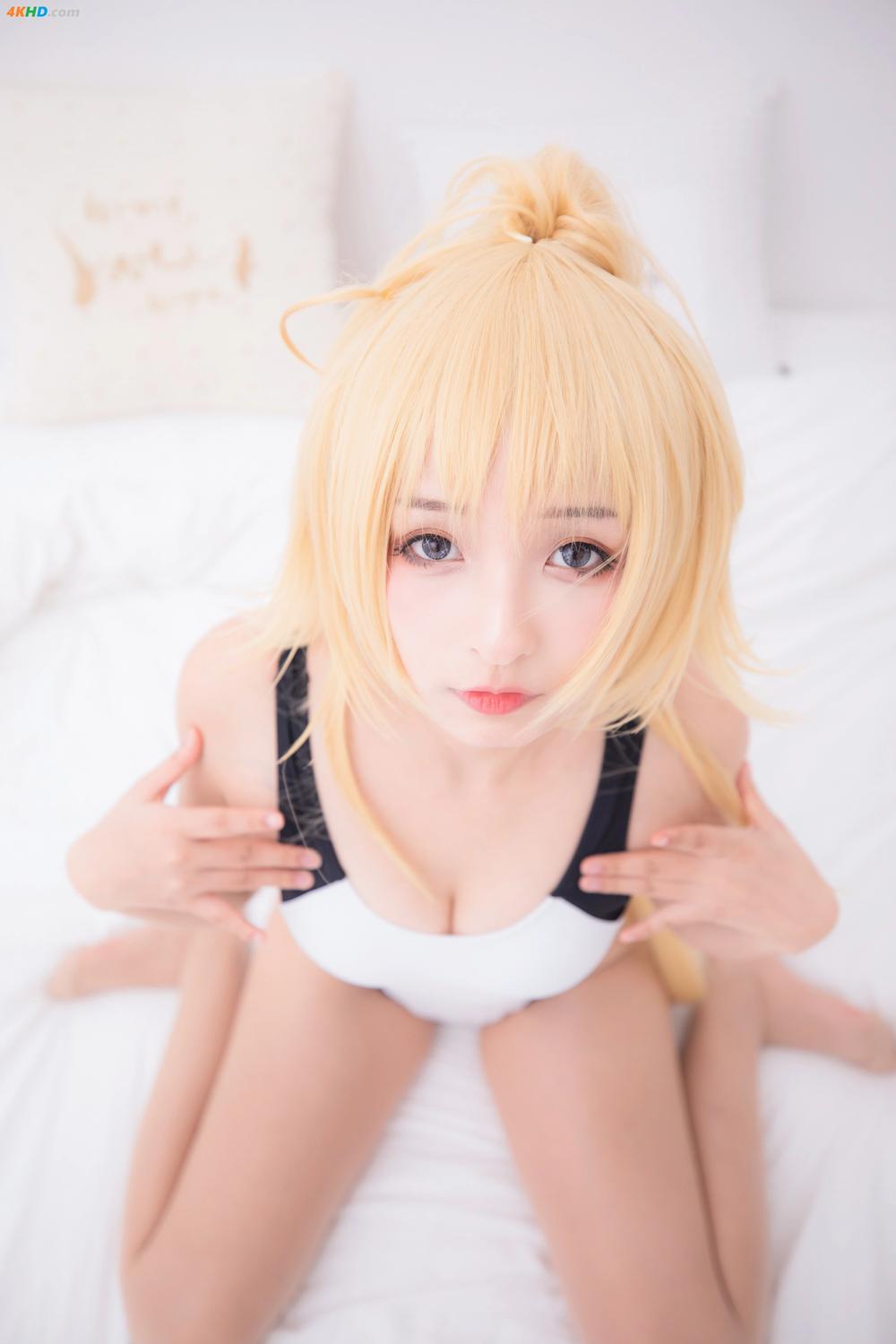 Coser@神楽坂真冬 Vol.007 白贞德 (Fate Grand Order)(203MB)(150photos)